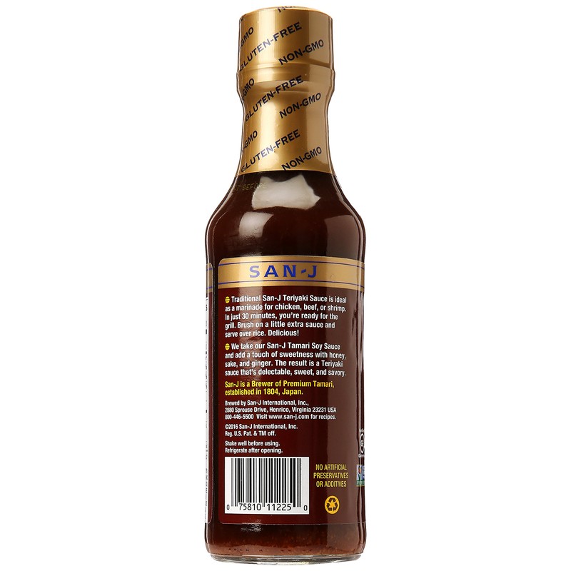 San-J Gluten Free Teriyaki Sauce, 10 oz