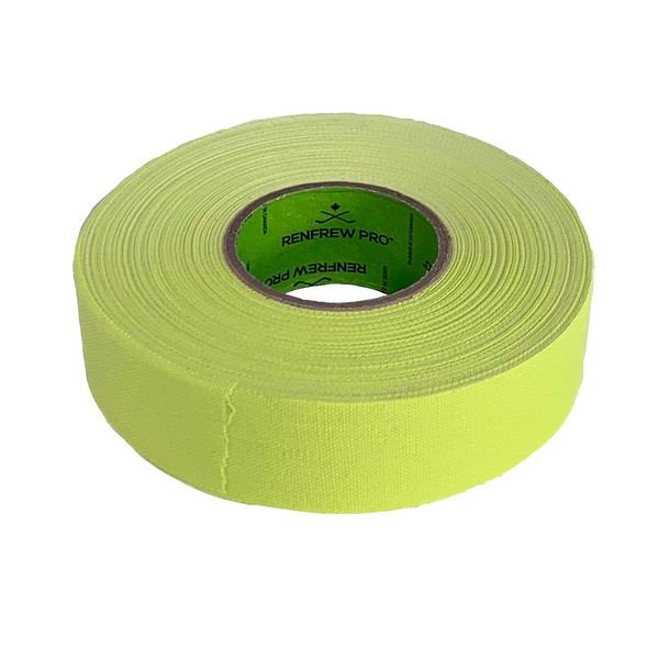 Renfrew, Cloth Hockey Tape, 1" (Bright Yellow, 25m)