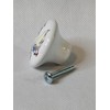 White Geese KNOB Goose Glossy Ceramic Dresser Drawer Pulls Cabinet