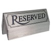 10 Stainless Steel Reserved Table Signs - BarBits Tabletop Tent