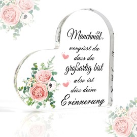 Mother's Day Gifts, Father's Day Gifts, Farewell Gift, Colleague, Heart-Shaped Acrylic Plaque, Best Friend Gifts for Girlfriend, Birthday, Spiritual Gifts, Gifts for Women and Men