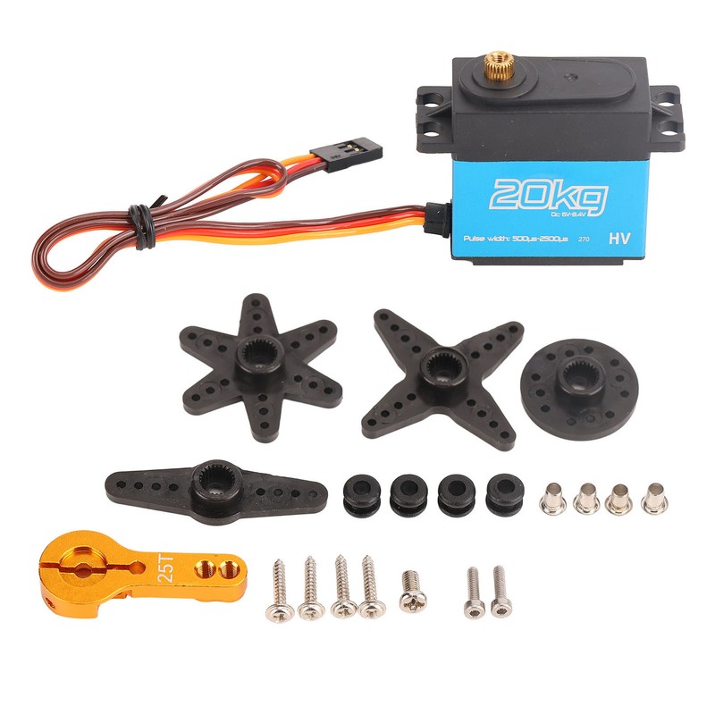 20KG Servo Aluminum Alloy 270 Degree Metal Gear RC Servo