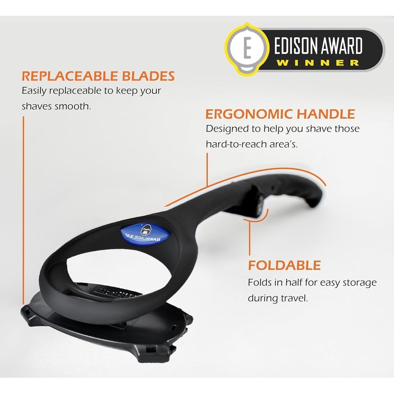 Bakblade 2.0 Back Shavers for Men: DIY Hair Shaver, Safety