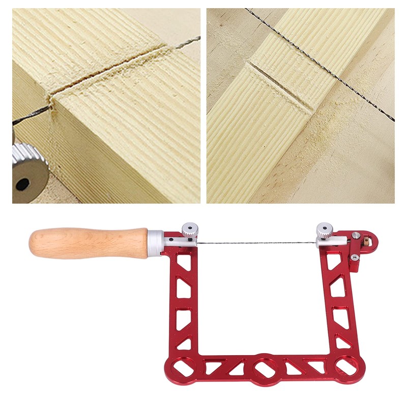 Woodworking Coping Saw, U Shape DIY Handsaw with Wooden Handle