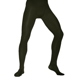Aurellie Mens Opaque Everyday Footed Tights Rocky 60 Denier Olive