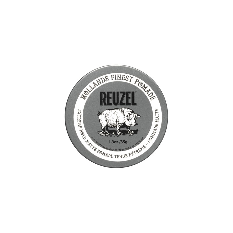 REUZEL Extreme Hold Matte Pomade, Strongest All Day Hold, Water