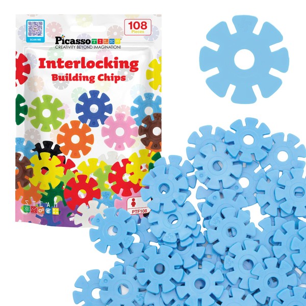 PicassoTiles - Bloques de construcción de disco entrelazado en color