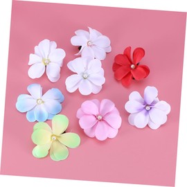 FRCOLOR 8pcs Plumeria Flower Hairpins for Girls Random Color Beach Holiday Hair Accessories Elegant Floral Hair Clips for Weddings Festivals and Travel