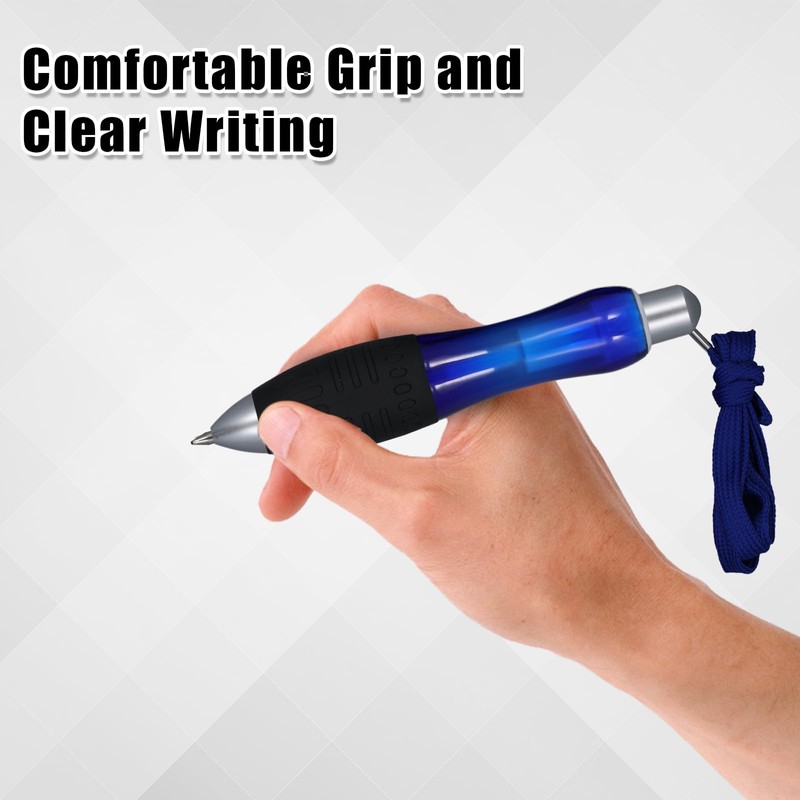 lasuroa Pack of 2 Retractable Thick Ballpoint Pens with 12