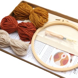 Punch Needle DIY Kit - Abstract Wall Hanging Decoration, Craft Kits for Adults & Children, Embroidery Kit, Punch Needle Beginner Kit,