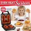 SugarWhisk 2 in 1 Mini Waffle Maker with Removable Plates,