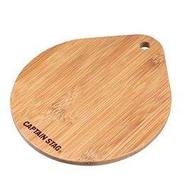 Captain Stag UG-3018 Skillet Bamboo Plate, Glamping Kitchen Utensil