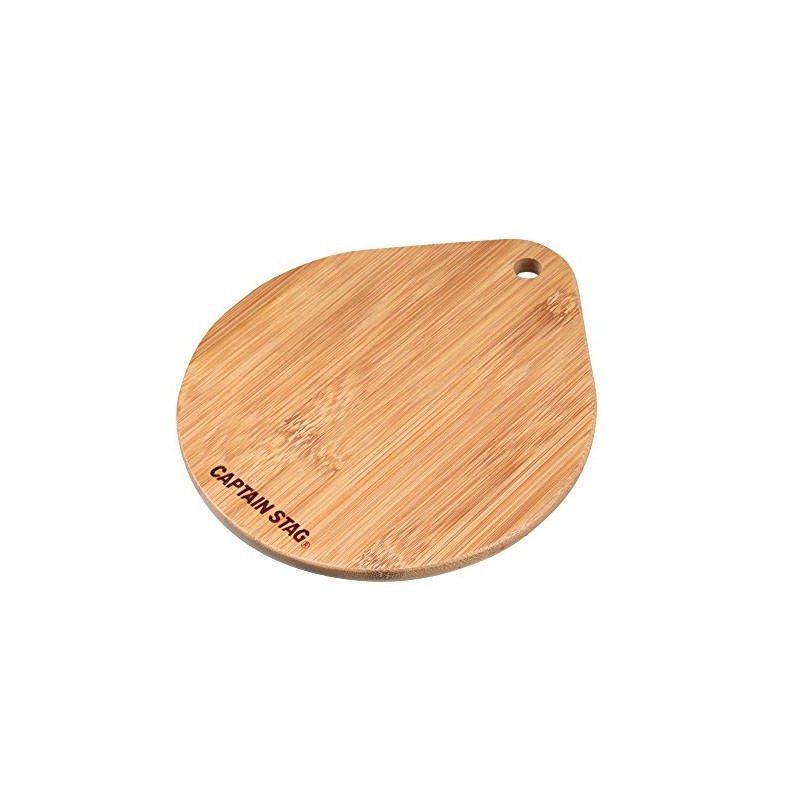 Captain Stag UG-3018 Skillet Bamboo Plate, Glamping Kitchen Utensil