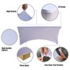 Yoquare 1 Pack Thick White 5FT Streych Spandex Table Cover