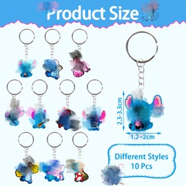 Chukua 10 x children's key rings, party bags