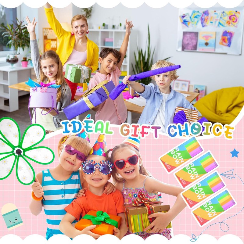 6Pcs Eraser- Rubbers Erasers for Kids Multipack Rainbow Erasers for