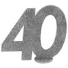 Gold Glitter Number 40th Birthday with Stand