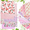 Tatuo 30 Pcs 10" Pink Theme Quilting Cotton Fabric Squares