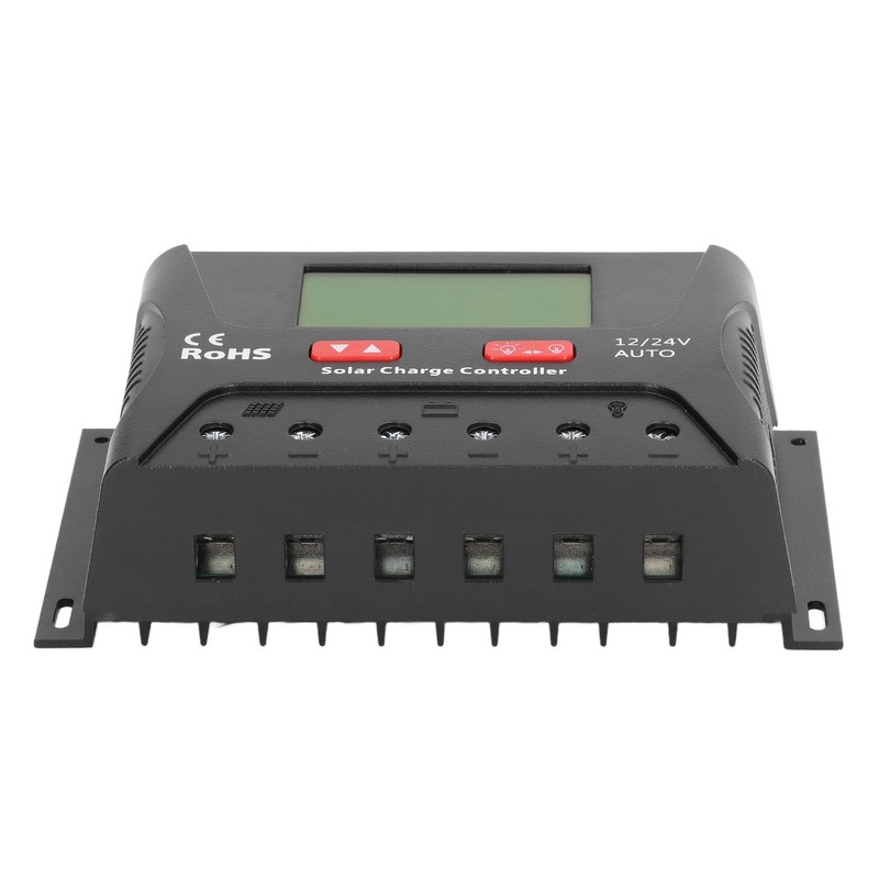 Solar Charge Discharge Controller LCD Display 3 Stage PWM Solar