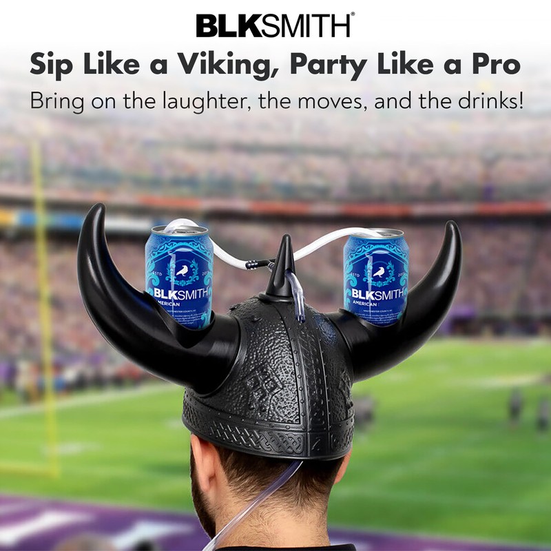 BLKSMITH Viking Drinking Hat | Viking Helmet | Drinking Accessories