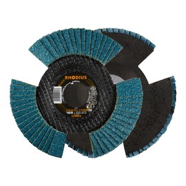 Rhodius 211303 Vision Pro Pack Flap Disc Diameter 125 mm Bore Diameter 22.23 mm Pack of 5