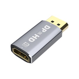 TEKERA Displayport to HDMI Adapter 4K 30hz, 1080P, Unidirection Display Port to hdmi Adapter Male to Female, Non-bidirectional DP Output to HDMI Input Converter (4K@30Hz, 1 Pack)