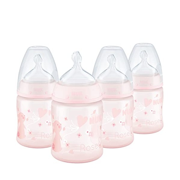 NUK Smooth Flow Anti Colic Baby Bottle, 5 oz, 4