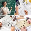 Plastic Clear Ruler Math Set-4 12 Inch 6 Inch Transparent