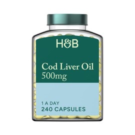 Holland & Barrett Cod Liver Oil 500mg 30 Capsules