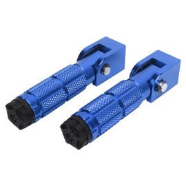 Aluminum Alloy 2pcs Motorcycle ATV Foot Pegs for Go Kart Bike (Blue)