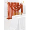 Showgeous Wedding Arch Draping Fabric 2 Panels 28" x20Ft Terracotta
