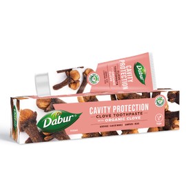 Dabur Nelken-Zahnpasta mit Bio-Nelke, verhindert Hohlräume, lindert Zahnschmerzen und pflegt die Mundhygiene, 100 ml