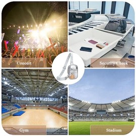 YingStar Clear Concert Bag Transparent Women Men Waterproof Crossbody Bag See Through Sling Backpack Small Cross Body Bag Side Chest Bag Festival Stadium Shoulder Bag Clear Travel Cross Over Bag