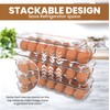 Utopia Home Egg Container With Lid and Handle for Refrigerator