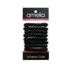 8 Large Smooth Elastic Hair Coils, 2.5in Diameter, Large Size,