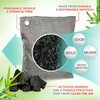 Gray CALIFORNIA HOME GOODS 4 X 200 GRAMS BAMBOO CHARCOAL