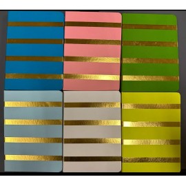 Opalhouse Journal 96 Lined Sheets Bookmark, Elastic Strap Gold Stripe Pick Color