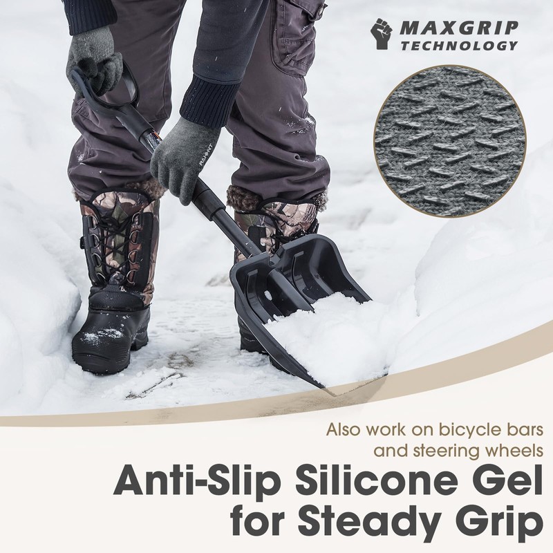 Pure Wool Winter Thermal Gloves Men Women Extra Warm Knit