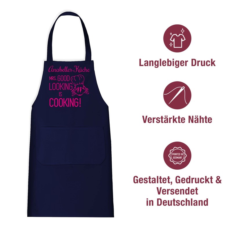 Geschenk mit Namen personalisiert by Shirtracer - Apron - Cooking