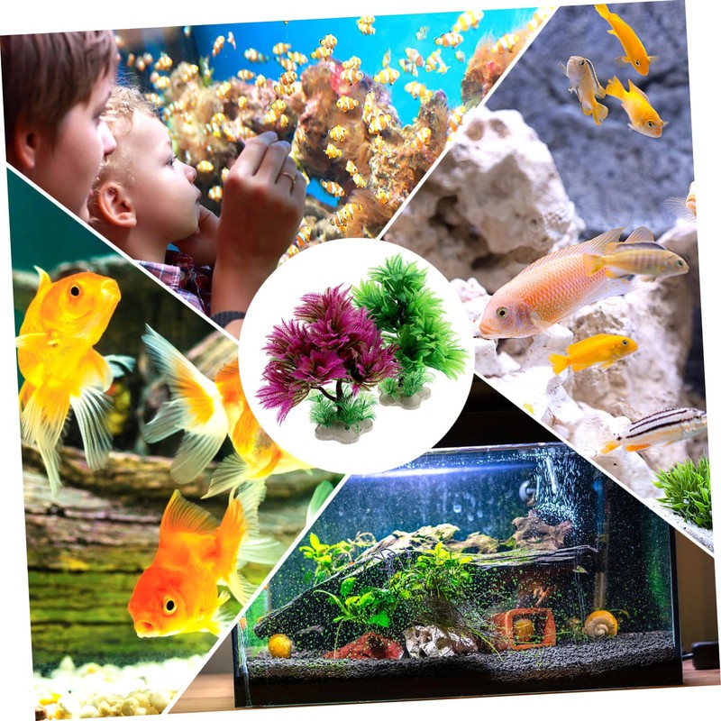 BESPORTBLE Enhance Your Aquarium Safe Plastic Artificial Water Plants Fish