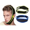 H Plus Mall Men's Velcro Face Band 1P V-Line Jawline Creation V-Line Band Face Lifting Band - Black(Neofluorescent) / 에이치플러스몰 남성 찍찍이 페이스 밴드 1P 브이라인 턱선 만들기 브이라인밴드 얼굴리프팅밴드 - 블랙(형광)