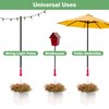 Large Decorative Wooden Planter with Universal Pole Support for String