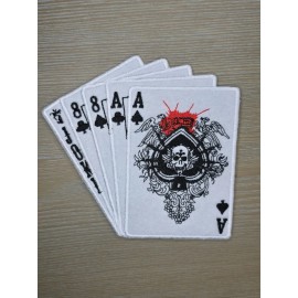 ACE OF SPADE DEAD MANS HAND SWAT TACTICAL ARMY HOOK MORALE PATCH