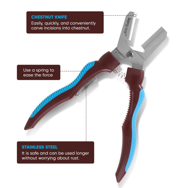 SEJONG COOK Chestnut Scissors SJ137