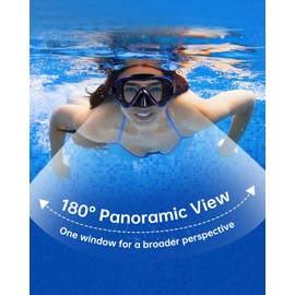 VegoVia Adult Swim Goggles with Nose Cover for Women Men, HD Clear Wide View Pool Water Nose Waterproof Shower Goggles Swimming Adult Diving Scuba Youth Mask Pool Underwater Beach Ocean Open Water