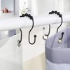 Goowin Shower Curtain Hooks, Rust Resistant Shower Curtain Rings Metal