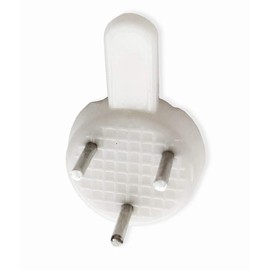 30mm Plastic Hard Wall Picture Hooks (Pack of 20)