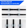 White 6-Pack Fishing Rod Holders for Garage, Wall, Boat, No-Drill