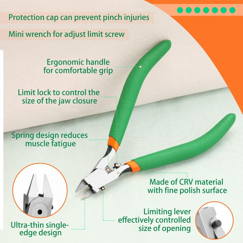 SPEEDWOX Model Nipper Single Blade Nipper for Model Building Sharp