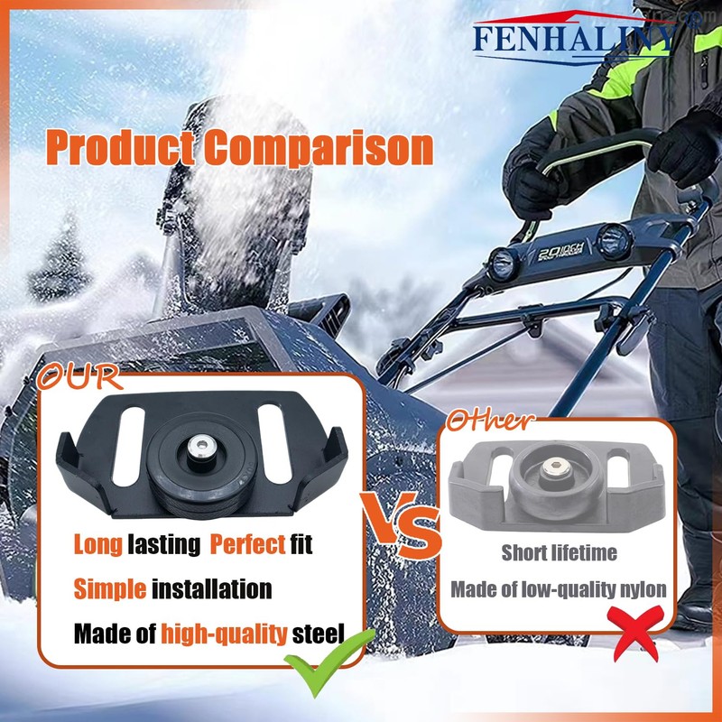 Fenhaliny Universal Rolling Skid Shoes 490-241-0038 Compatible with MTD Craf-stman